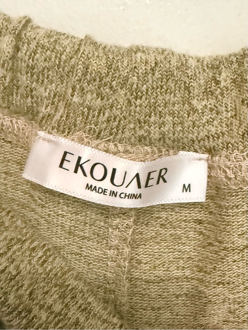 Ekouaer Olive Green Long Sleeve Pajama Set Women’s M - Picture 11 of 14
